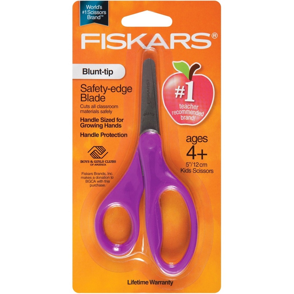 slide 9 of 13, Fiskars Blunt-Tip Kids Scissors, 5 in