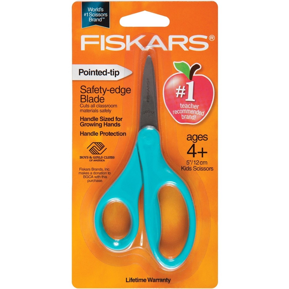 slide 3 of 13, Fiskars Pointed-Tip Kids Scissors, 5 in