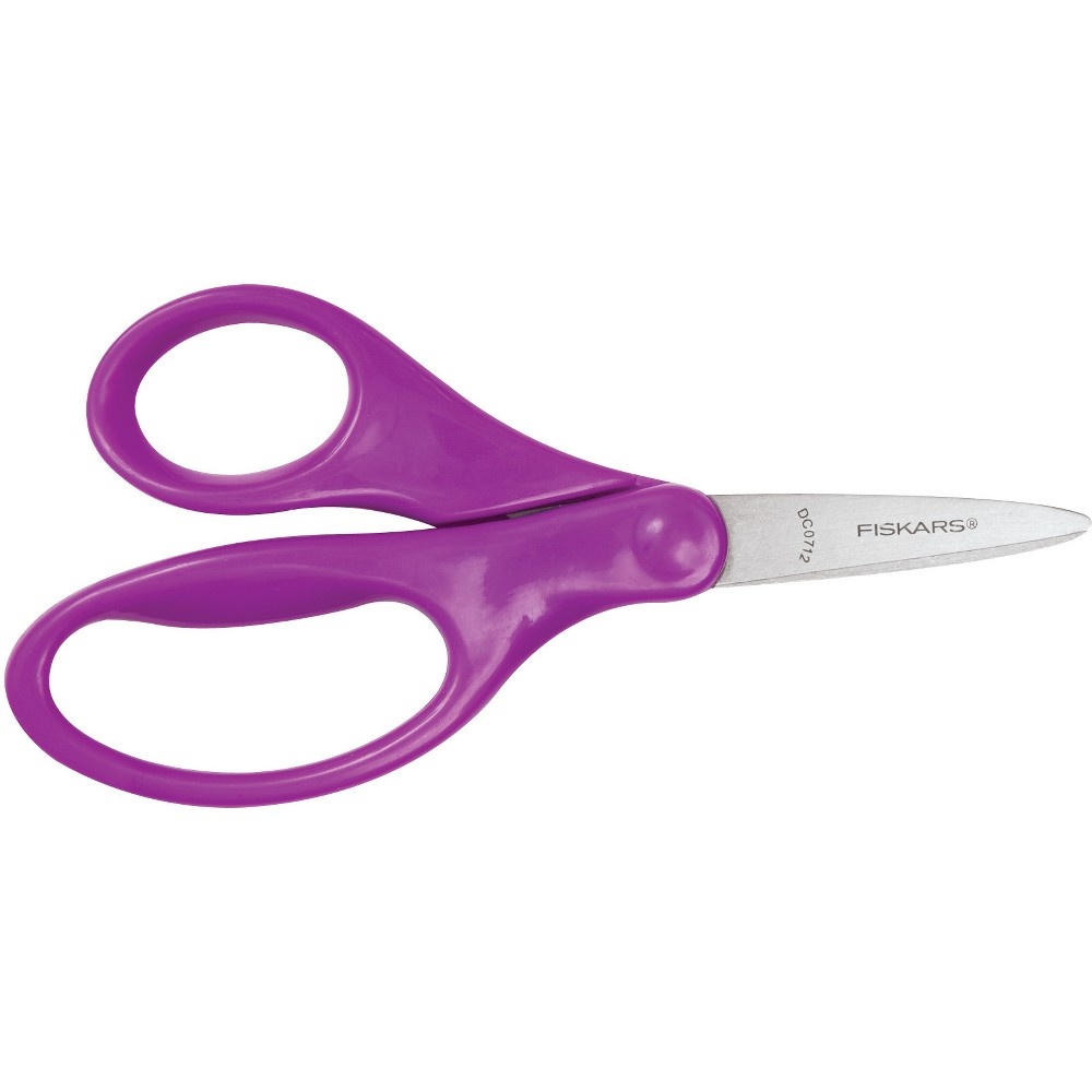 slide 6 of 13, Fiskars Pointed-Tip Kids Scissors, 5 in