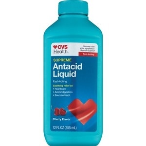slide 1 of 1, CVS Health Antacid Liquid Supreme Cherry, 12 oz