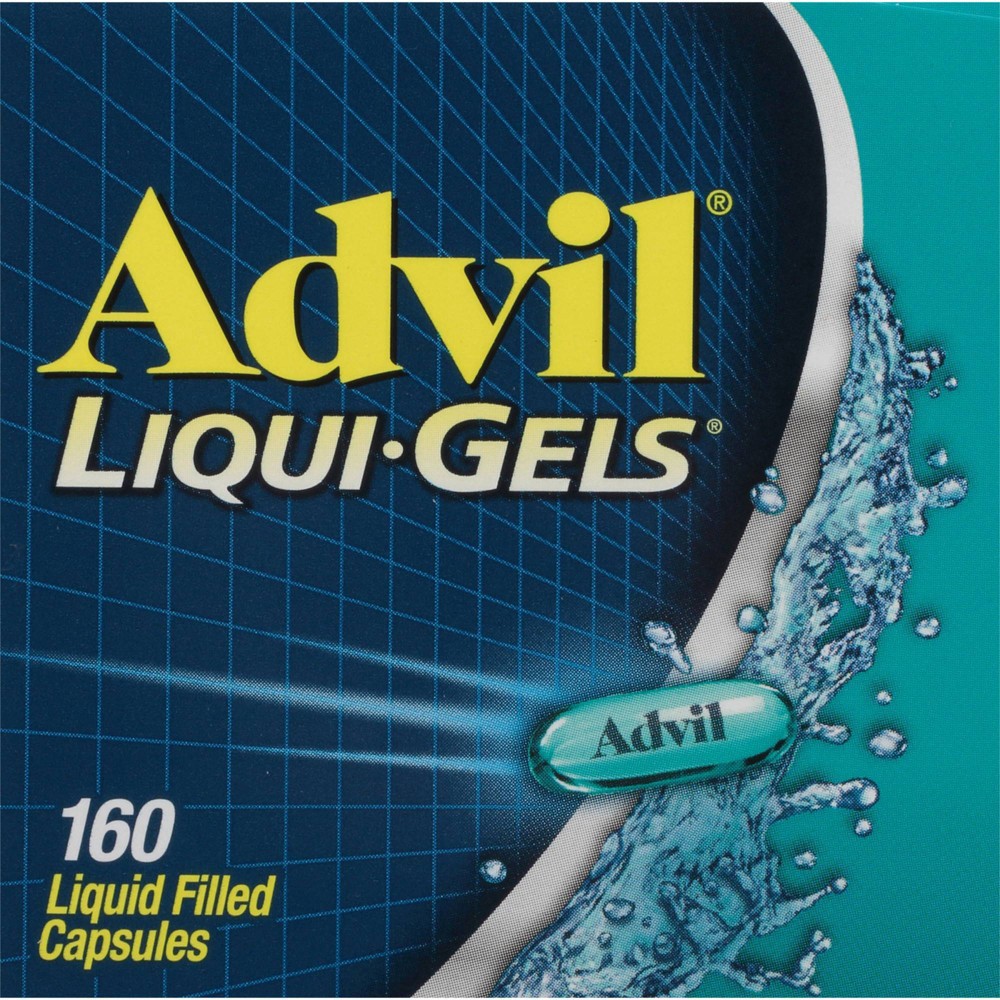 slide 8 of 9, Advil Liqui-Gels Pain Reliever/Fever Reducer Liquid Filled Capsules - Ibuprofen (NSAID) - 160ct, 160 ct