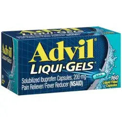 Advil Liqui-Gels Pain Reliever/Fever Reducer Liquid Filled Capsules - Ibuprofen (NSAID) - 160ct