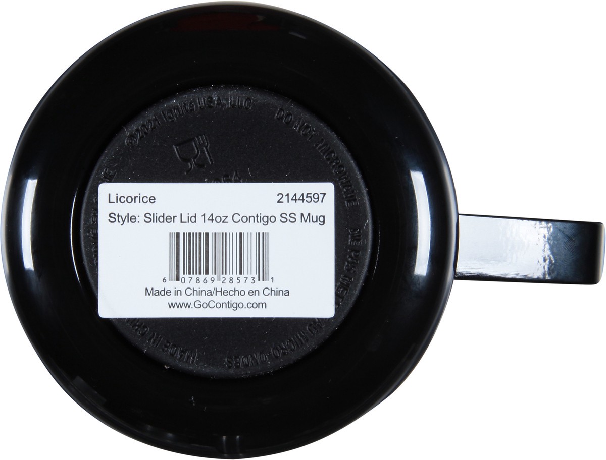slide 5 of 9, Contigo Stainless Steel Vacuum-Insulated Mug with Handle and Splash-Proof Lid, Licorice, 1 ct