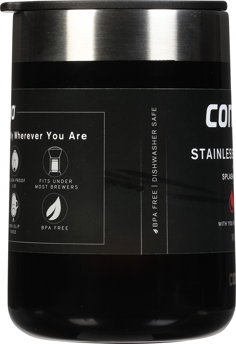 slide 8 of 9, Contigo Stainless Steel Vacuum-Insulated Mug with Handle and Splash-Proof Lid, Licorice, 1 ct