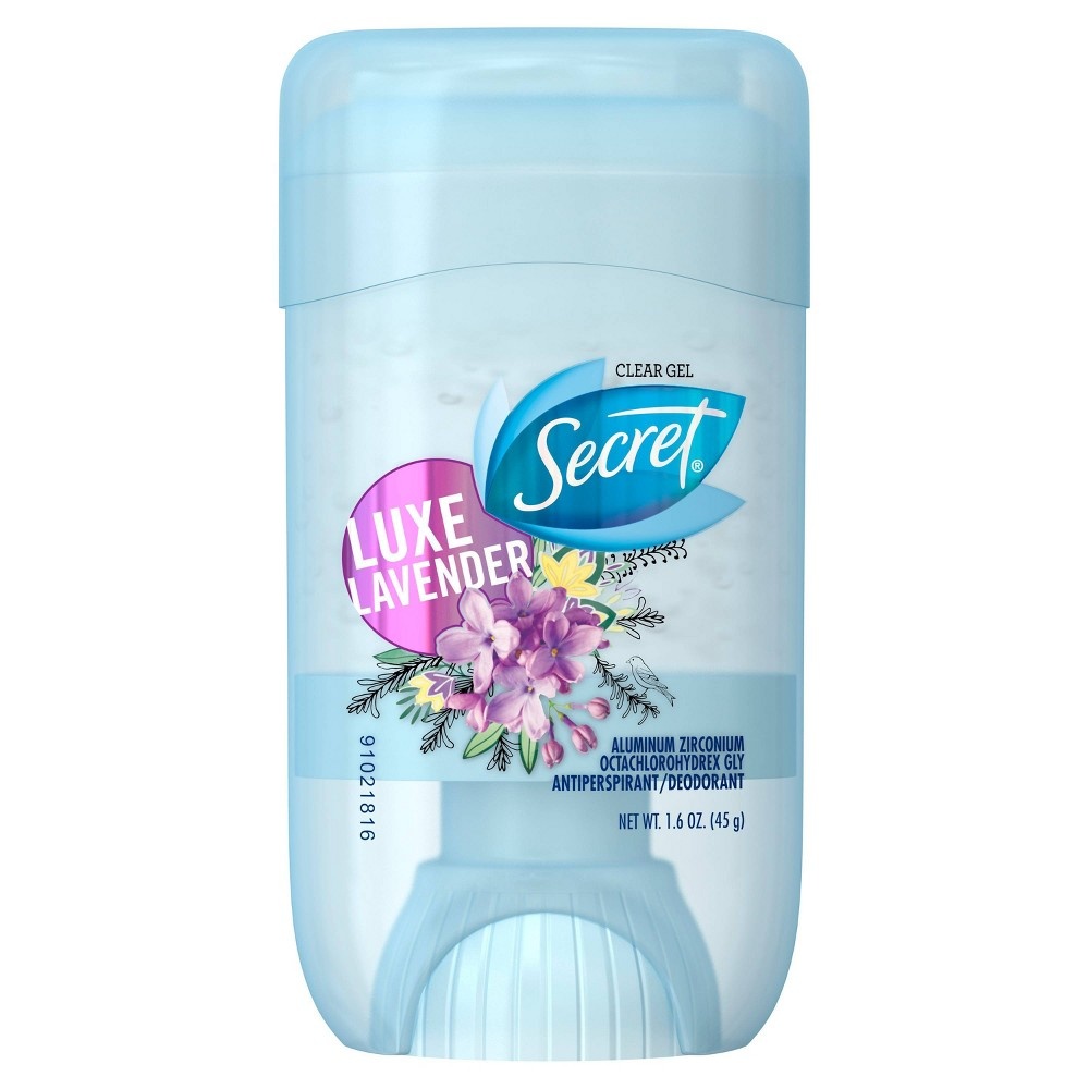 slide 4 of 4, Secret Fresh Deodorant Clear Gel Luxe Lavender - Trial Size, 1.6 oz