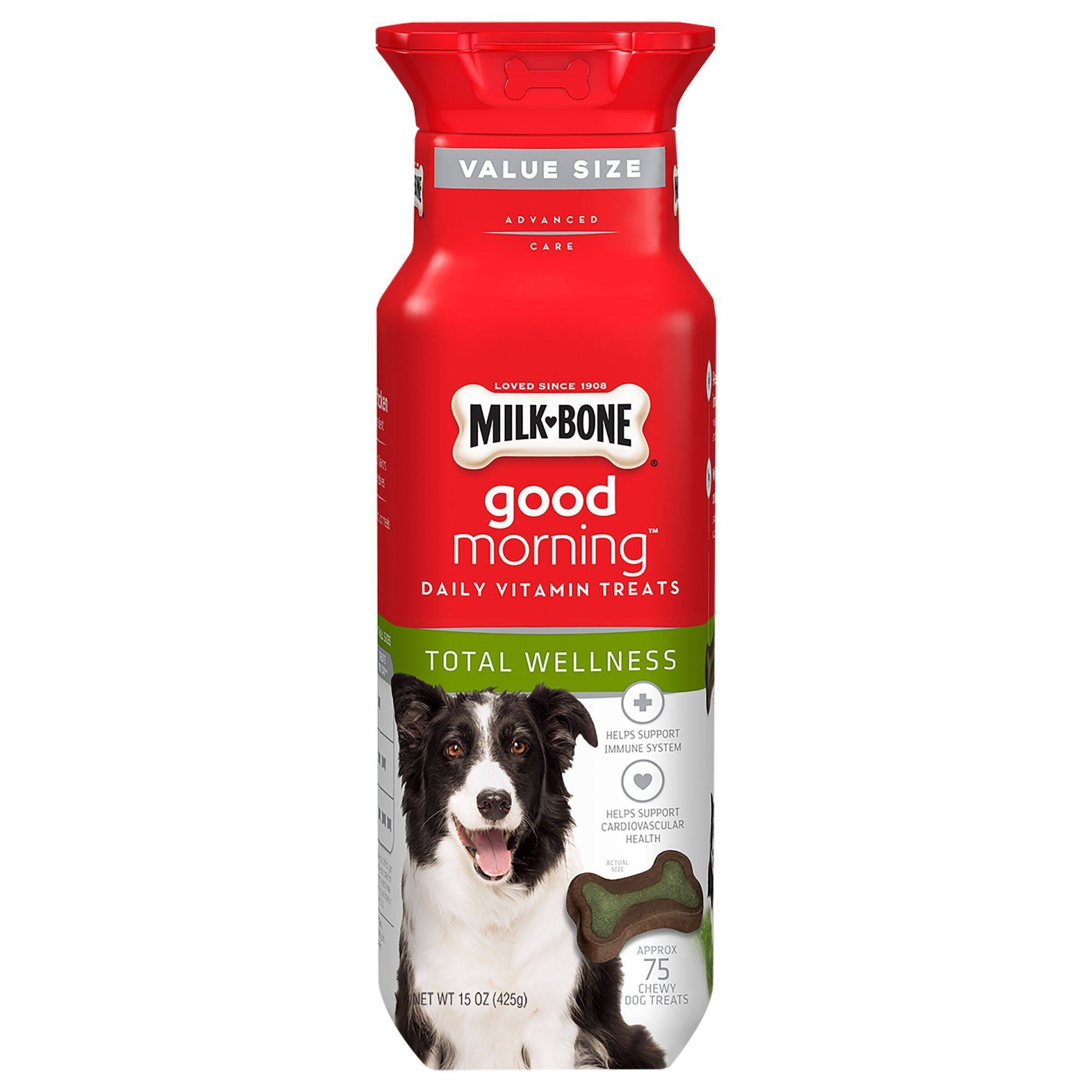 slide 1 of 3, Milk-Bone Good Morning Total Wellness Daily Chicken Flavor Vitamin Treats for Dogs - 15oz, 15 oz