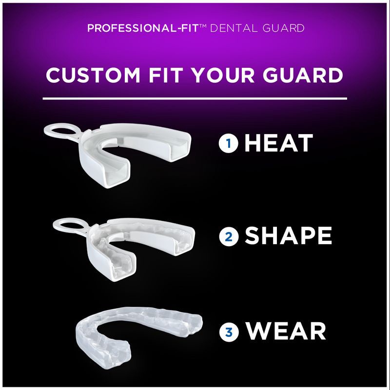 slide 3 of 9, DenTek Professional-Fit Dental Guard for Nighttime Teeth Grinding with Guard, Fitting Tray, & Storage Case, 1 ct