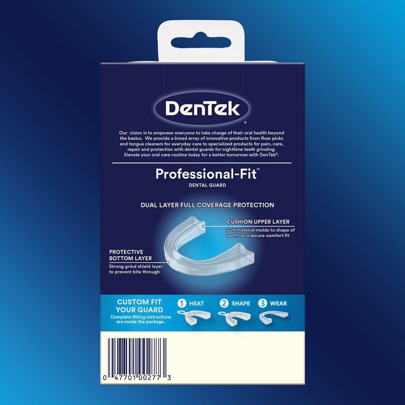 slide 8 of 9, DenTek Professional-Fit Dental Guard for Nighttime Teeth Grinding with Guard, Fitting Tray, & Storage Case, 1 ct