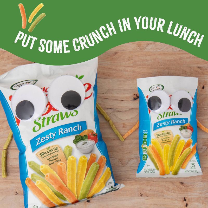 slide 6 of 7, Sensible Portions Sea Salt Garden Veggie Straws - 7oz, 7 oz