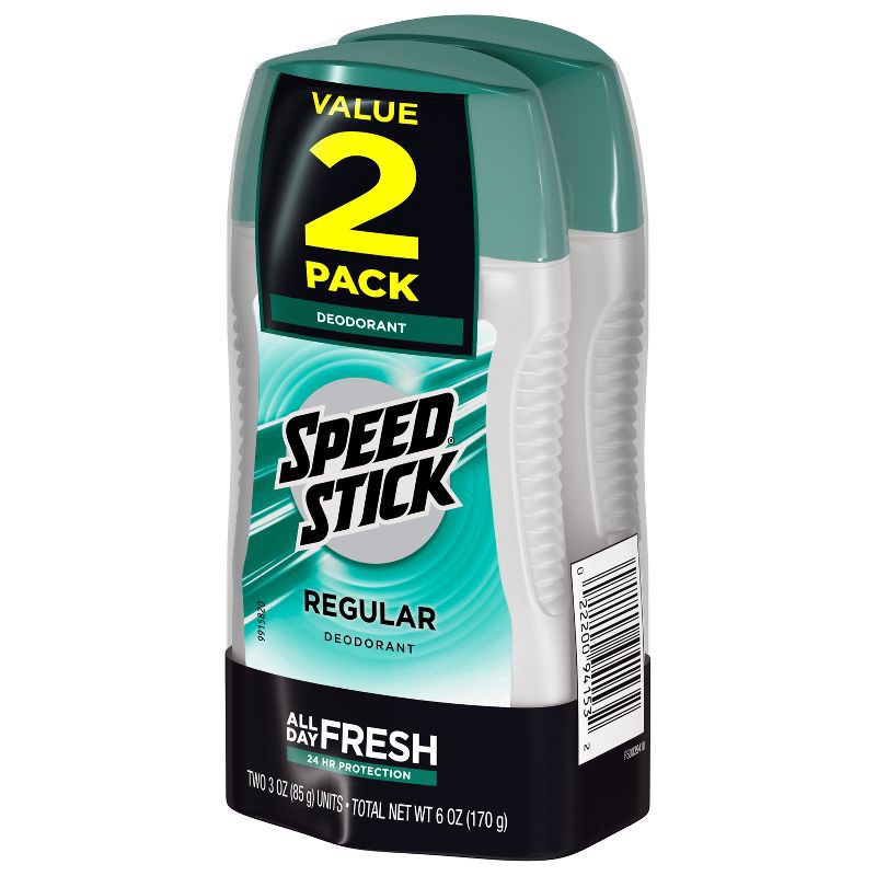 slide 14 of 16, Speed Stick Solid Deodorant - Fresh Scent - Aluminum-Free 3oz/2pk, 2 ct; 3 oz