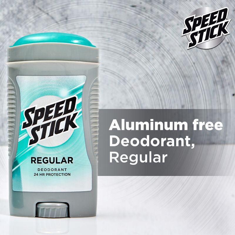 slide 5 of 9, Speed Stick Aluminum Free Men's Deodorant - Regular - 3oz/2pk, 2 ct; 3 oz