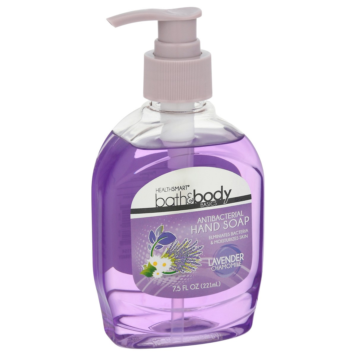 slide 5 of 9, HealthSmart Health Smart Lavendar Antibacterial Soap, 7.5 fl oz