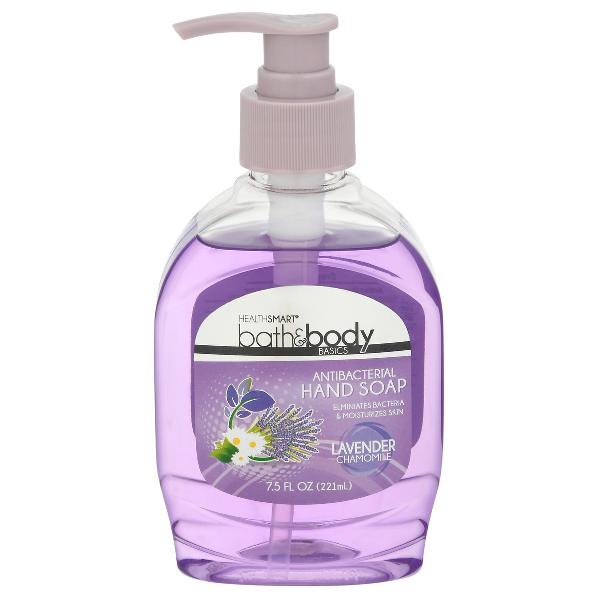 slide 1 of 9, HealthSmart Health Smart Lavendar Antibacterial Soap, 7.5 fl oz