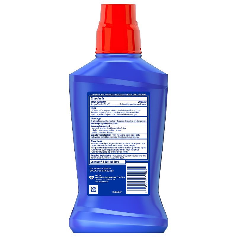 slide 3 of 6, Colgate Peroxyl Mouth Sore Rinse Mild Mint - 16.9 fl oz, 16.9 fl oz