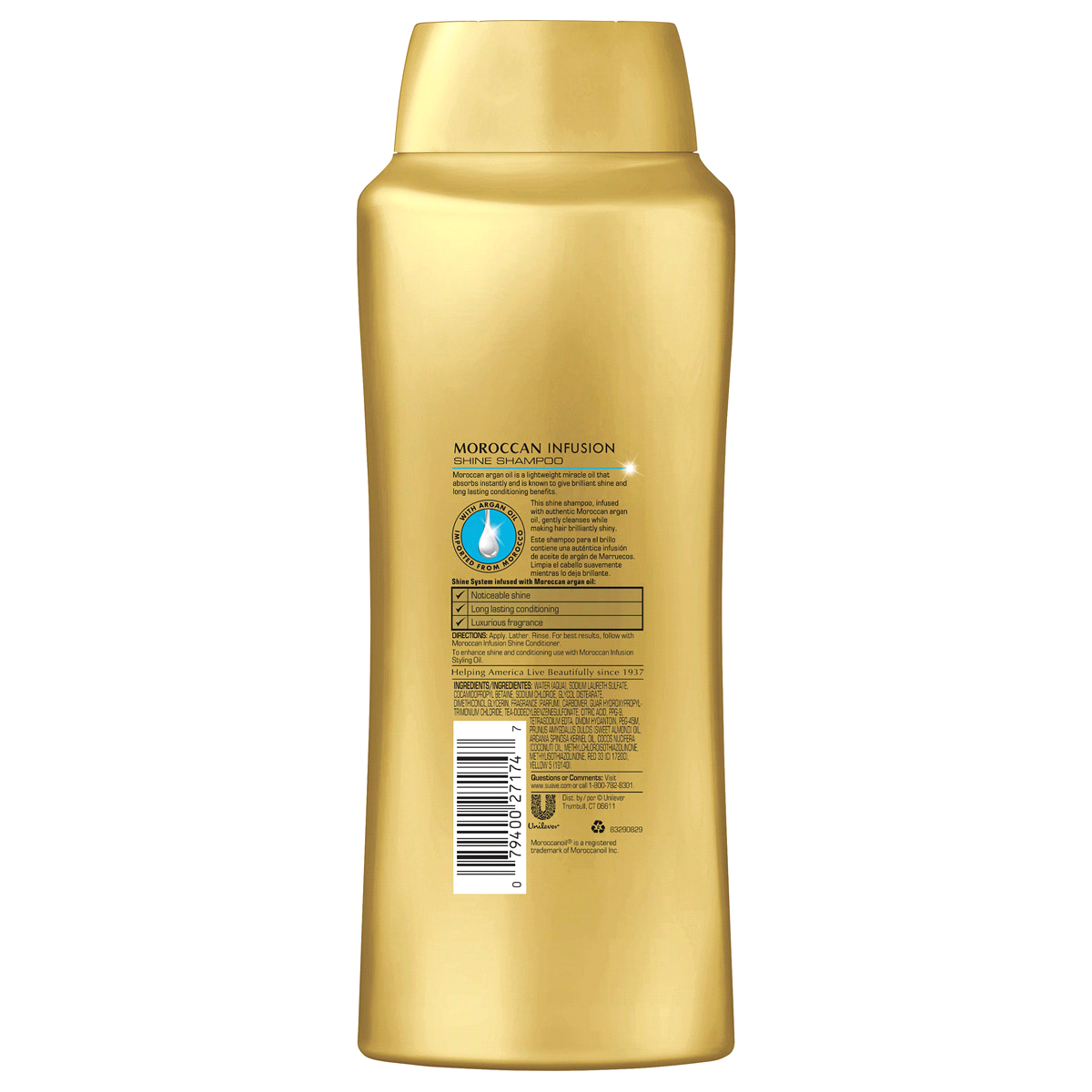 slide 3 of 7, Suave Professionals Moroccan Infusion Shine Shampoo, 28 fl oz