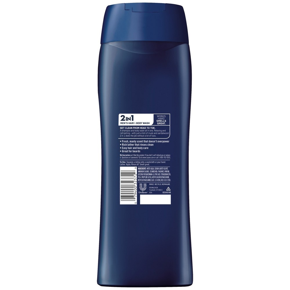 slide 2 of 2, Suave Men 2 in 1 Hair And Body Wash, 18 oz