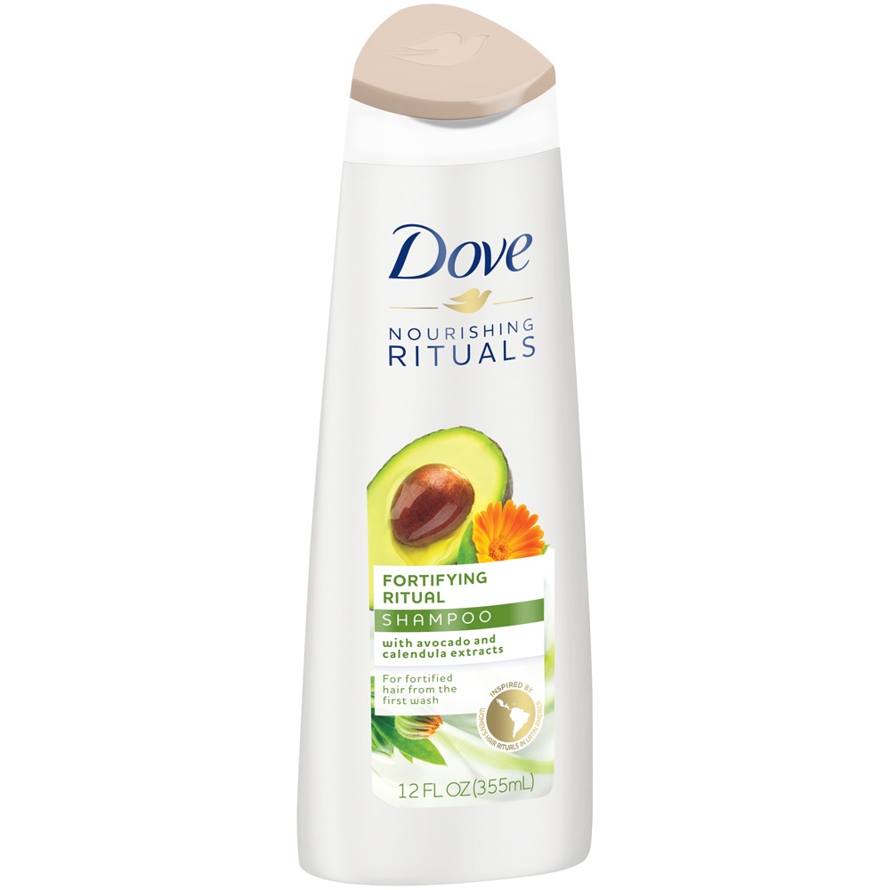 slide 2 of 4, Dove Fortifying Ritual Avocado Shampoo, 12 fl oz