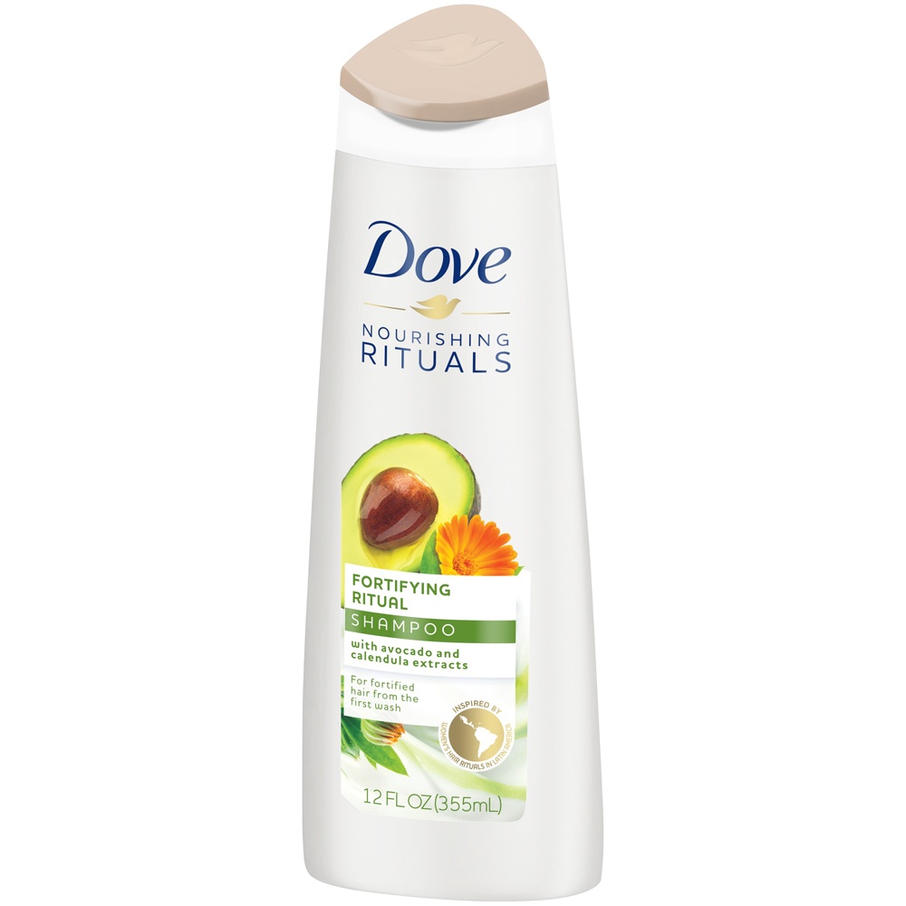 slide 3 of 4, Dove Fortifying Ritual Avocado Shampoo, 12 fl oz