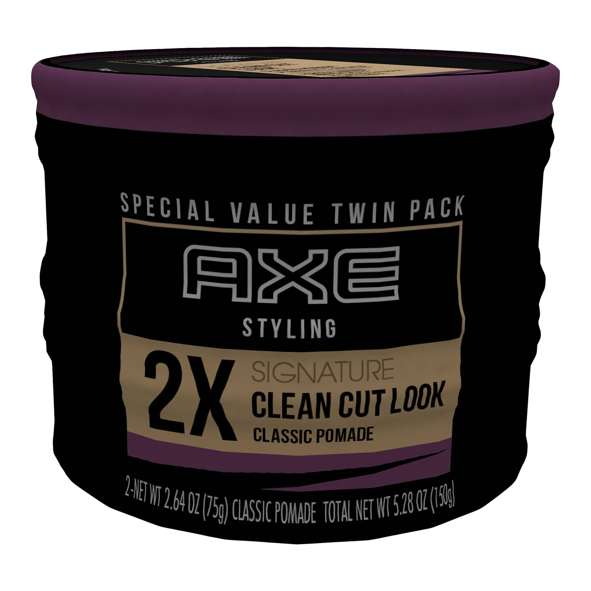 slide 1 of 4, AXE Signature Clean Cut Look Hair Classic Pomade - 2ct/2.64oz each, 5.28 oz