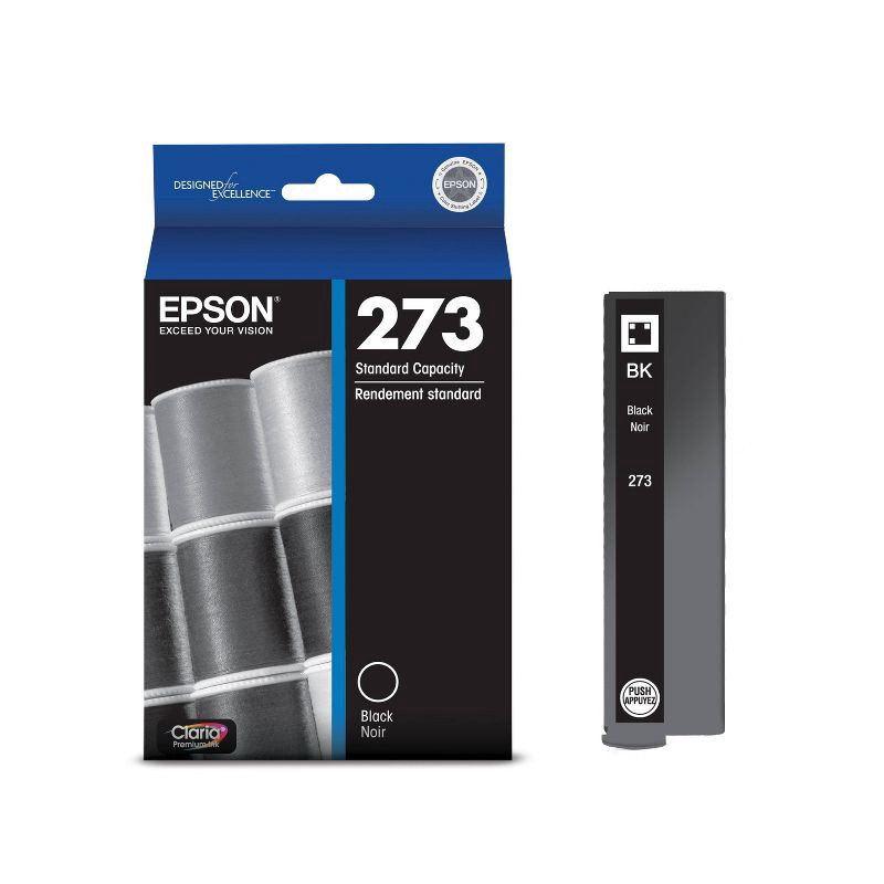 slide 4 of 6, Epson 273 Single Ink Cartridge - Black (T273020-CP), 1 ct