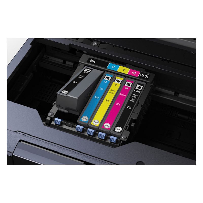 slide 4 of 7, Epson 273 Black, C/M/Y 4pk Combo Ink Cartridges - Black Cyan, Magenta, Yellow (T273520-CP), 4 ct