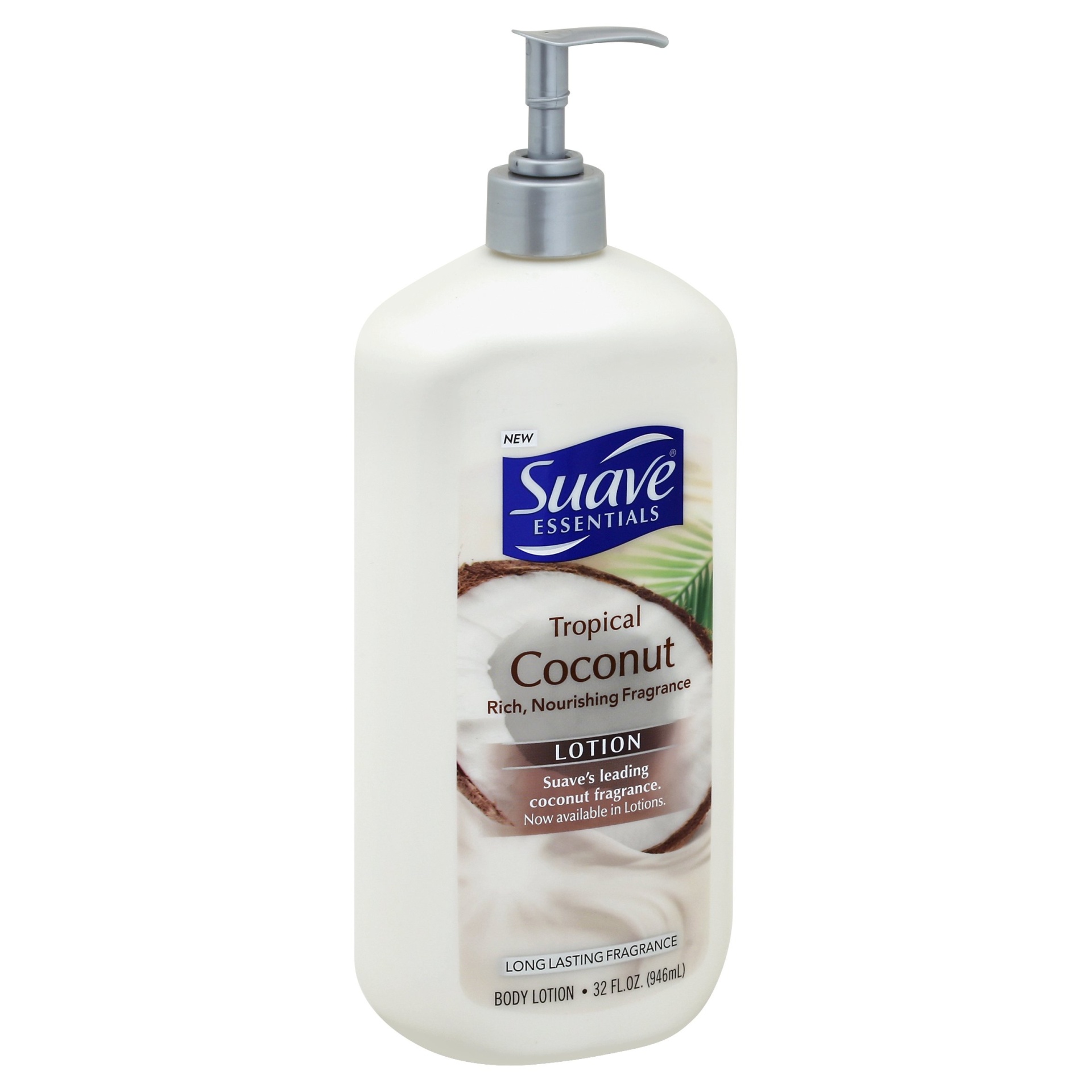 slide 1 of 4, Suave Essentials Body Lotion Tropical Coconut, 32 fl oz