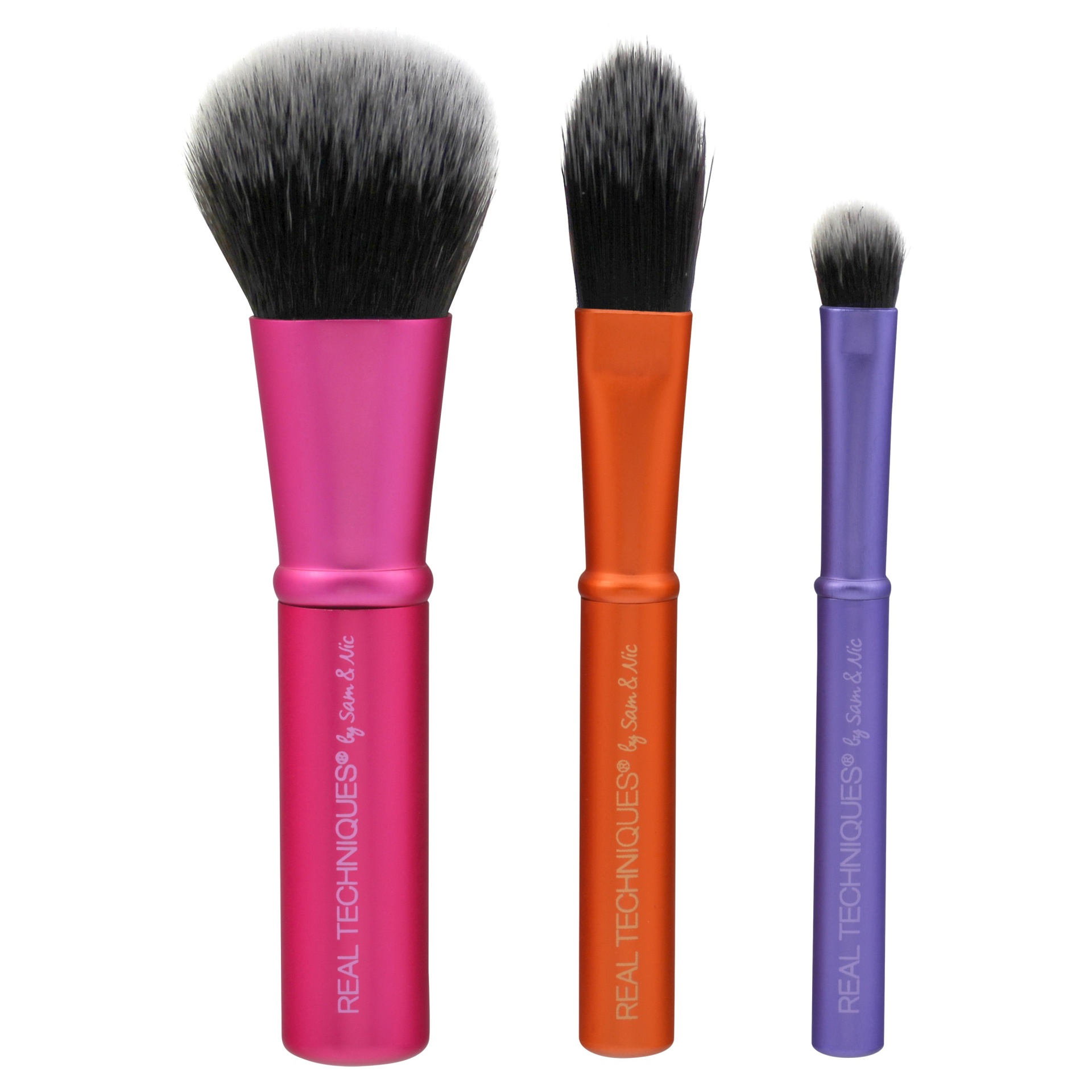 slide 1 of 3, Real Techniques Mini Trio Brush Set, 1 ct