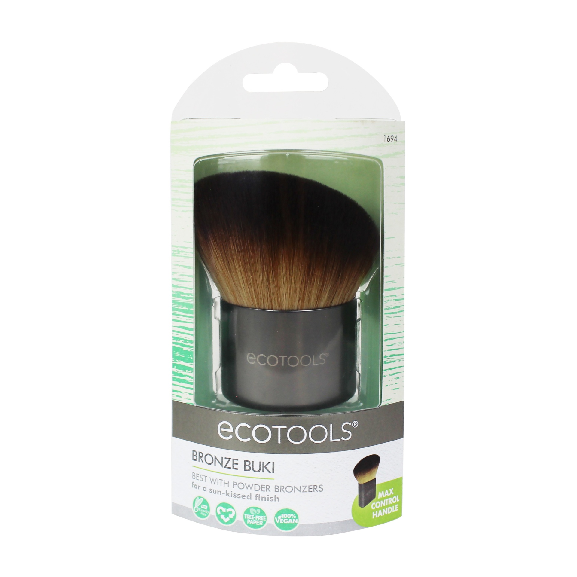 slide 1 of 2, EcoTools Bronze Buki Brush, 1 ct