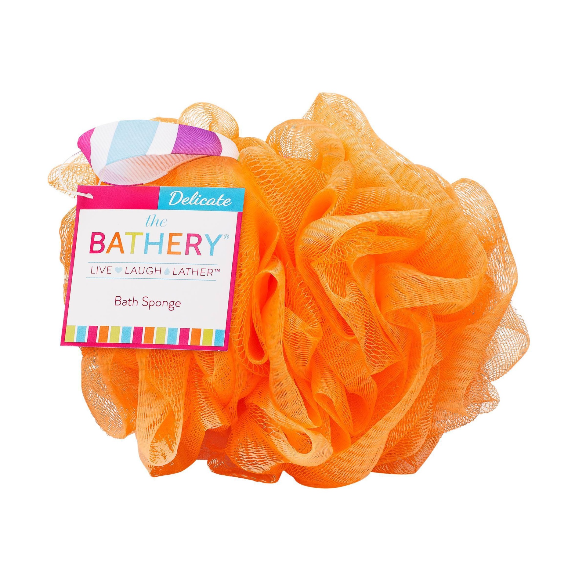 slide 1 of 1, The Bathery Delicate Sponge - Orange, 1 ct