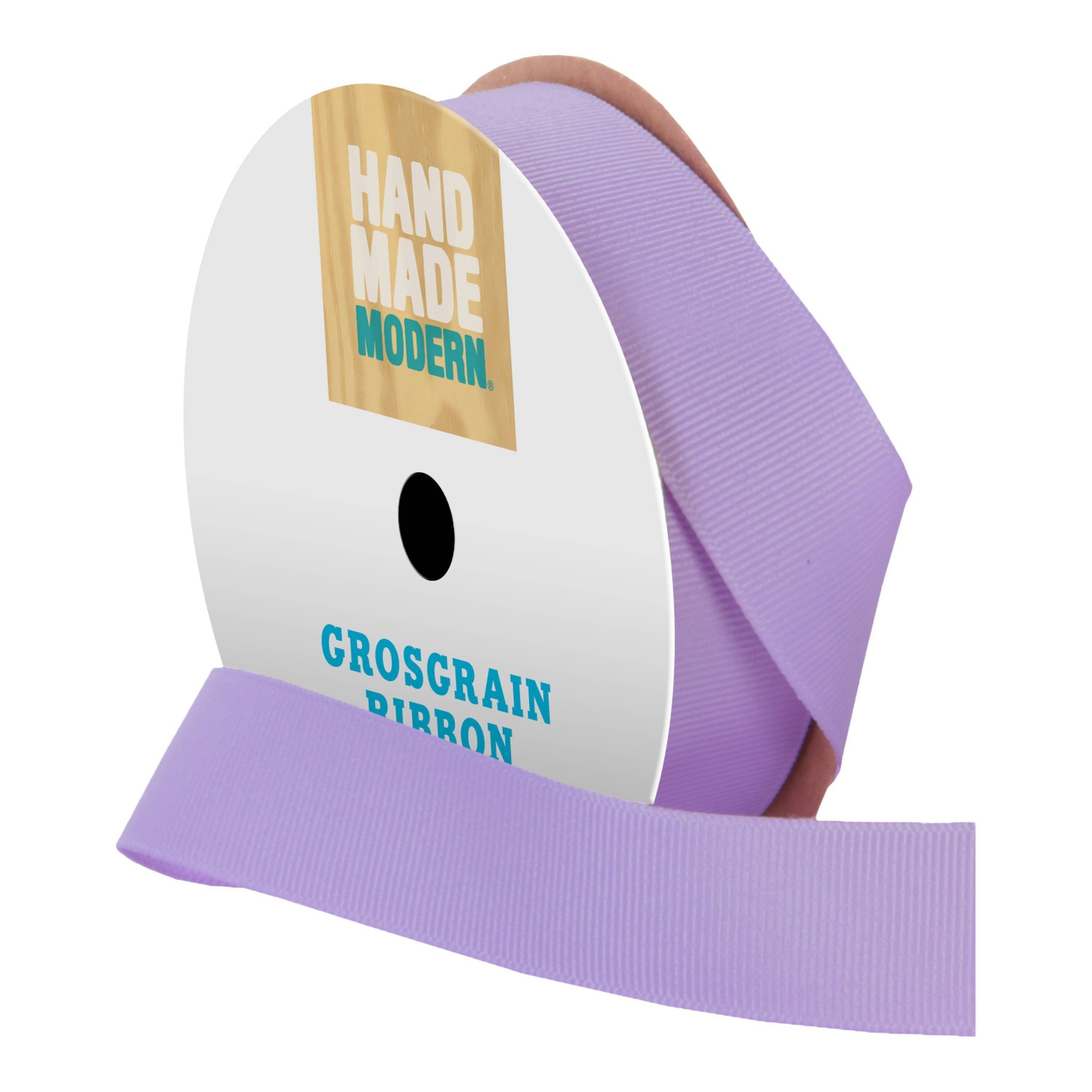 slide 1 of 2, Offray Grosgrain Ribbon - Light Orchid, 0.875 in x 9 ft