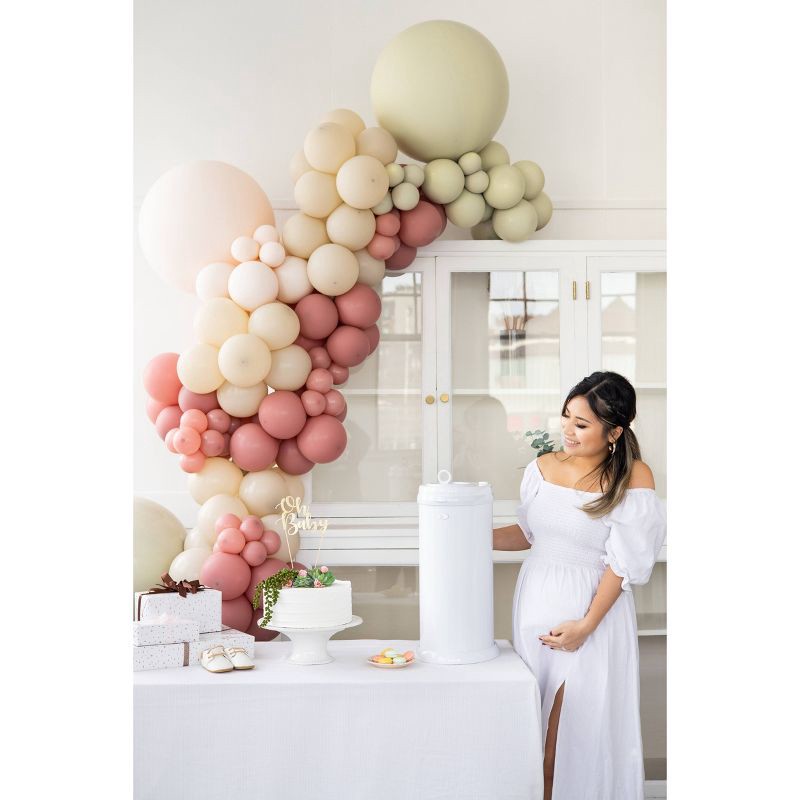 slide 8 of 9, Ubbi Stainless Steel Diaper Pail - White, 1 ct