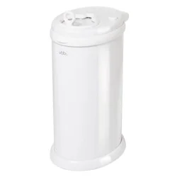 Ubbi Stainless Steel Diaper Pail - White