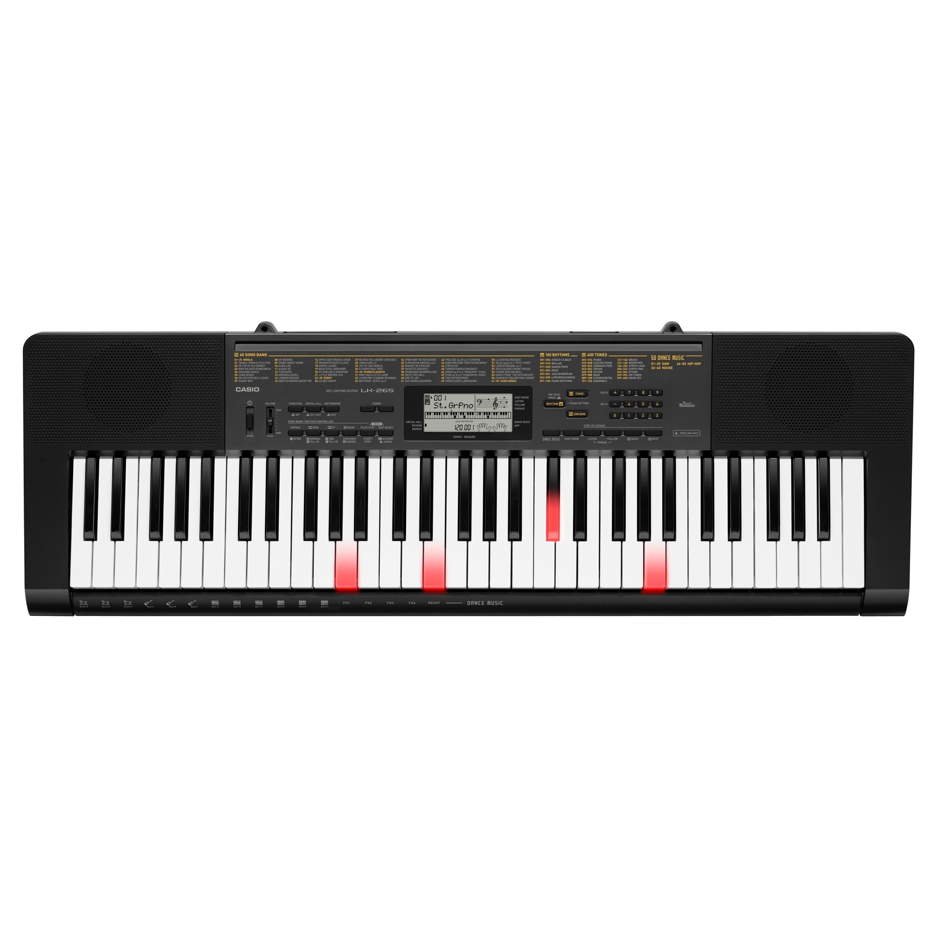 slide 1 of 4, Casio Lighted Keyboard with Application Integration LK265 - Black, 1 ct