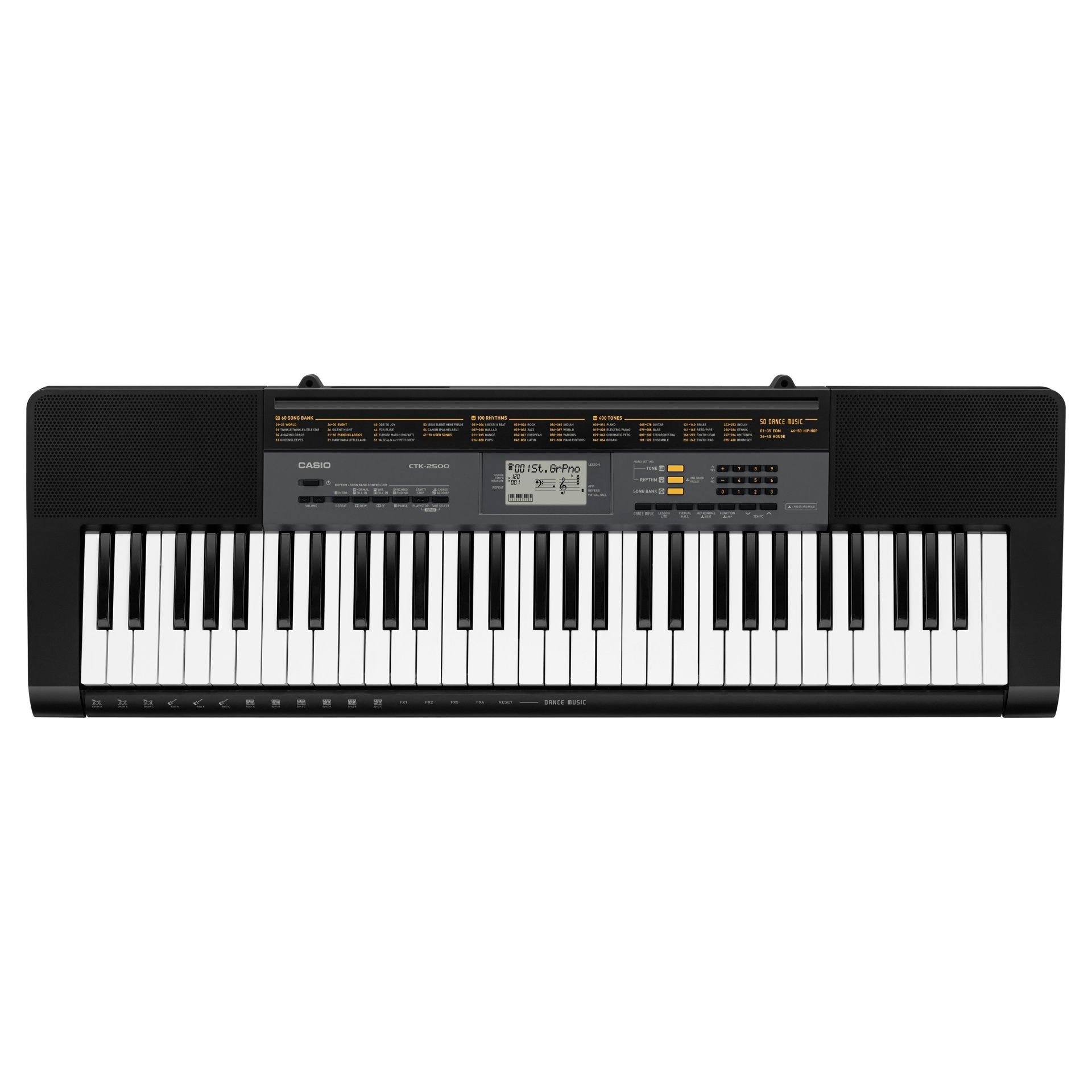 slide 1 of 4, Casio CTK-2500 Portable Keyboard - Black, 1 ct