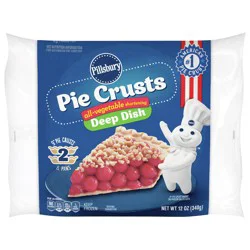 Pillsbury Pie Crusts, Deep Dish, All-Vegetable Shortening, 2 Crusts, 12 oz.