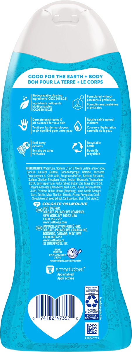 slide 3 of 8, Softsoap Body Citrus Scent & Berry Splash Body Wash, 20 Oz, 20 fl oz