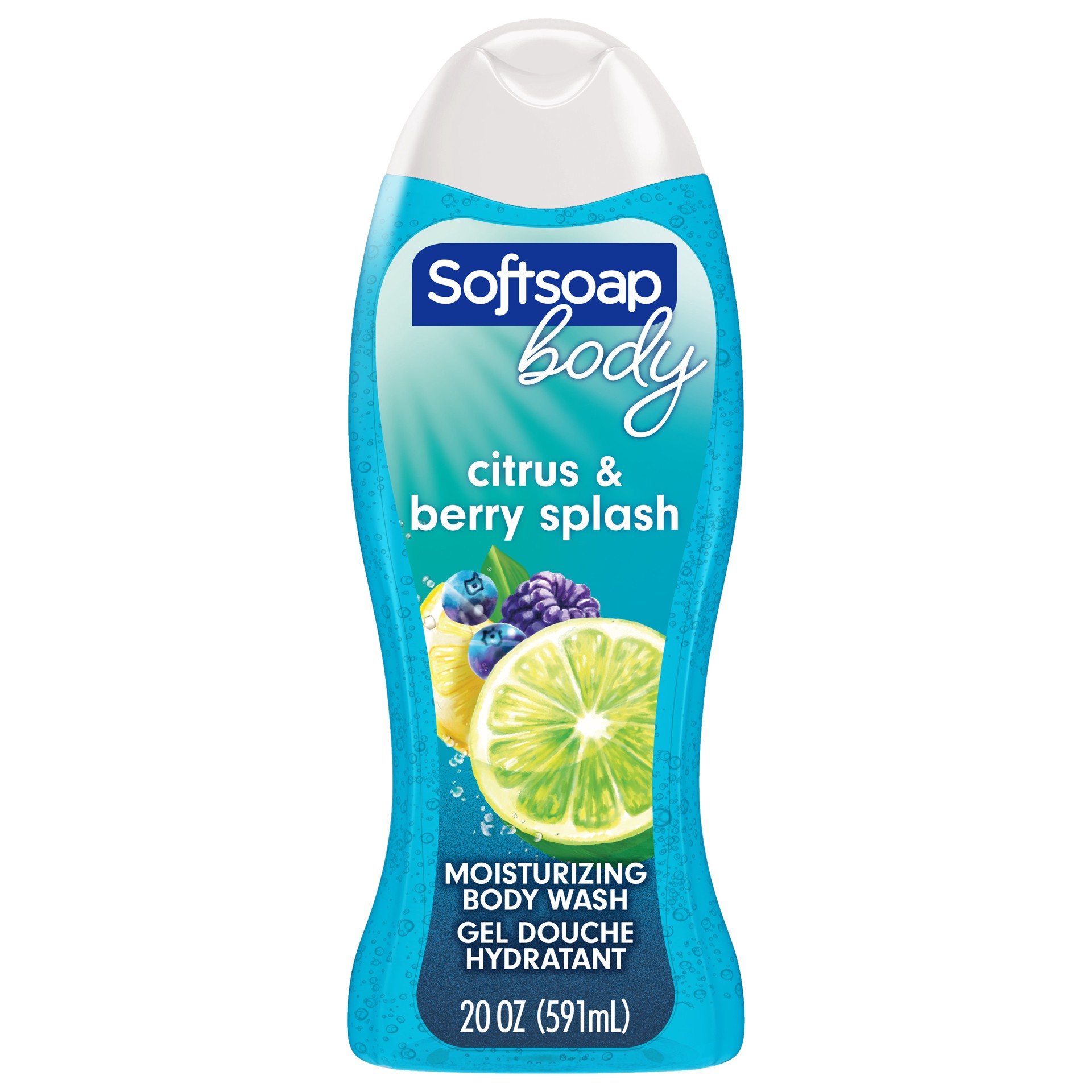 slide 1 of 8, Softsoap Body Citrus Scent & Berry Splash Body Wash, 20 Oz, 20 fl oz