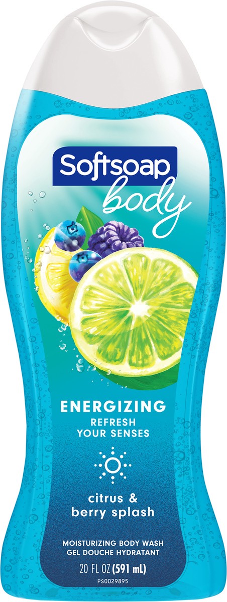 slide 7 of 8, Softsoap Body Citrus Scent & Berry Splash Body Wash, 20 Oz, 20 fl oz