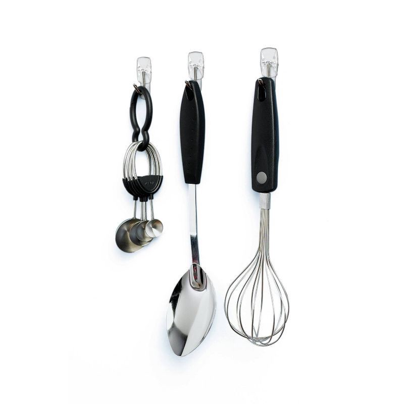 slide 10 of 12, Command 6pk Clear Small Wire Hooks, 6 ct