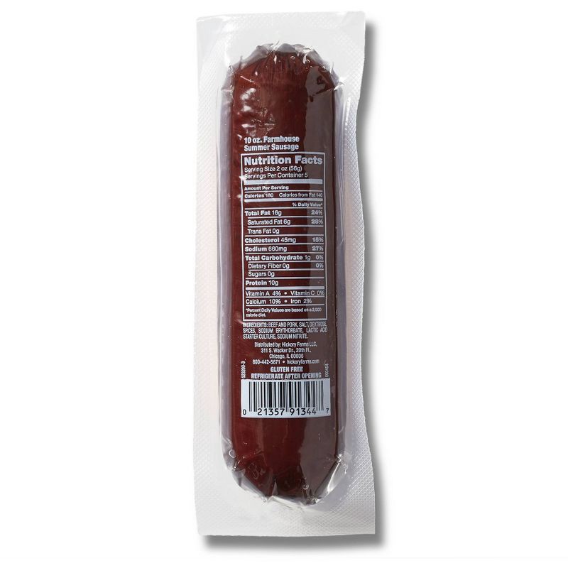 slide 2 of 3, Hickory Farms Farmhouse Summer Sausage - 10oz, 10 oz