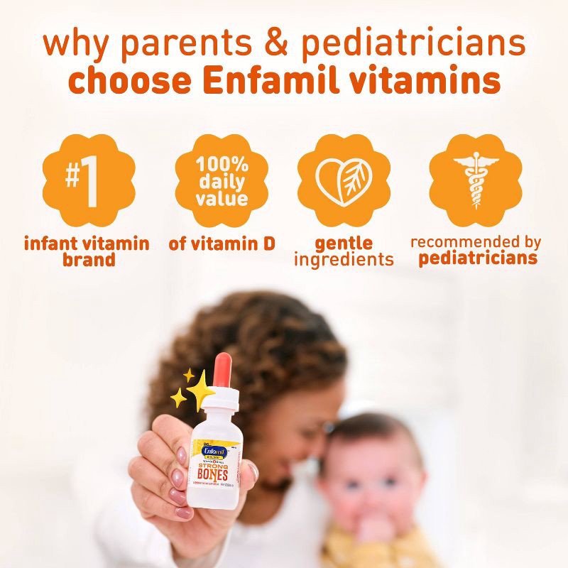 slide 4 of 11, Enfamil D-Vi-Sol Infant Vitamin D Dietary Supplement Liquid Drops - 1.69oz, 1.69 oz