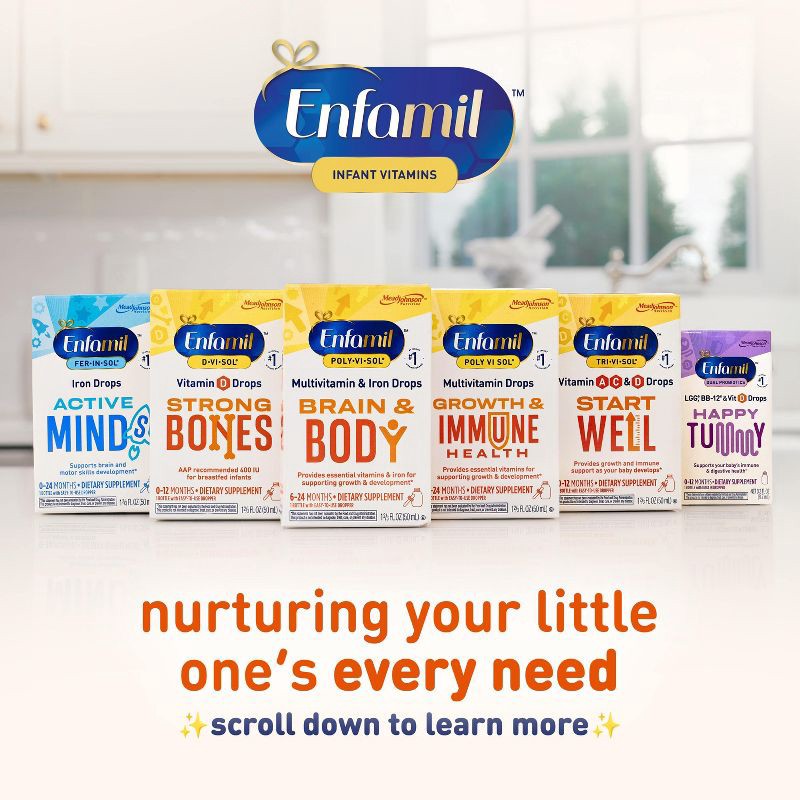 slide 6 of 13, Enfamil Poly-Vi-Sol Multivitamin Drops with Iron - 1.69oz, 1.69 oz