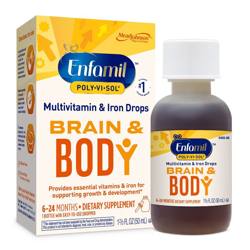 slide 1 of 13, Enfamil Poly-Vi-Sol Multivitamin Drops with Iron - 1.69oz, 1.69 oz