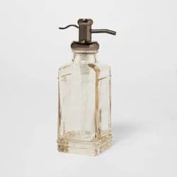 Antique Glass Tall Soap Pump Brown - Threshold™