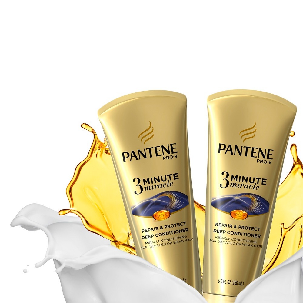 slide 5 of 5, Pantene Pro-V 3 Minute Miracle Repair & Protect Deep Conditioner, 8 oz