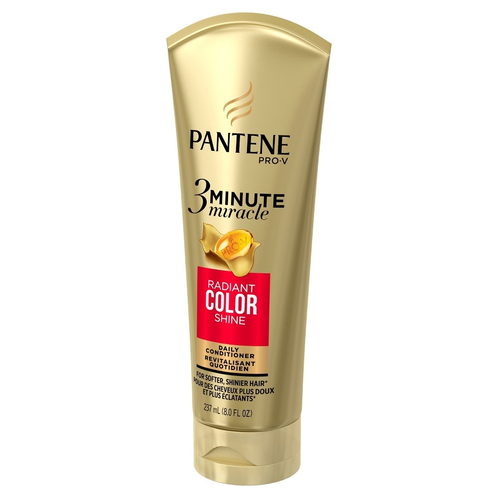 slide 2 of 4, Pantene Pro-V 3 Minute Miracle Radiant Color Deep Conditioner, 8 fl oz