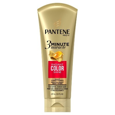 slide 1 of 4, Pantene Pro-V 3 Minute Miracle Radiant Color Deep Conditioner, 8 fl oz