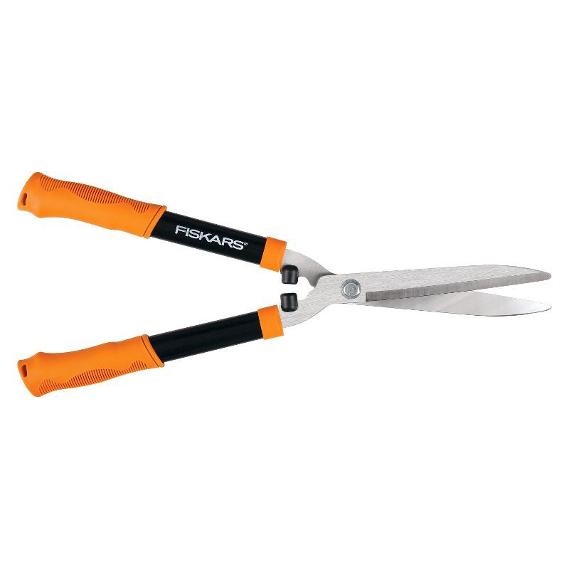 slide 2 of 4, Fiskars Hedge Shears: Rust-Resistant Steel Blade, Pruning & Gardening Tool, 21.5" Height, 1 ct