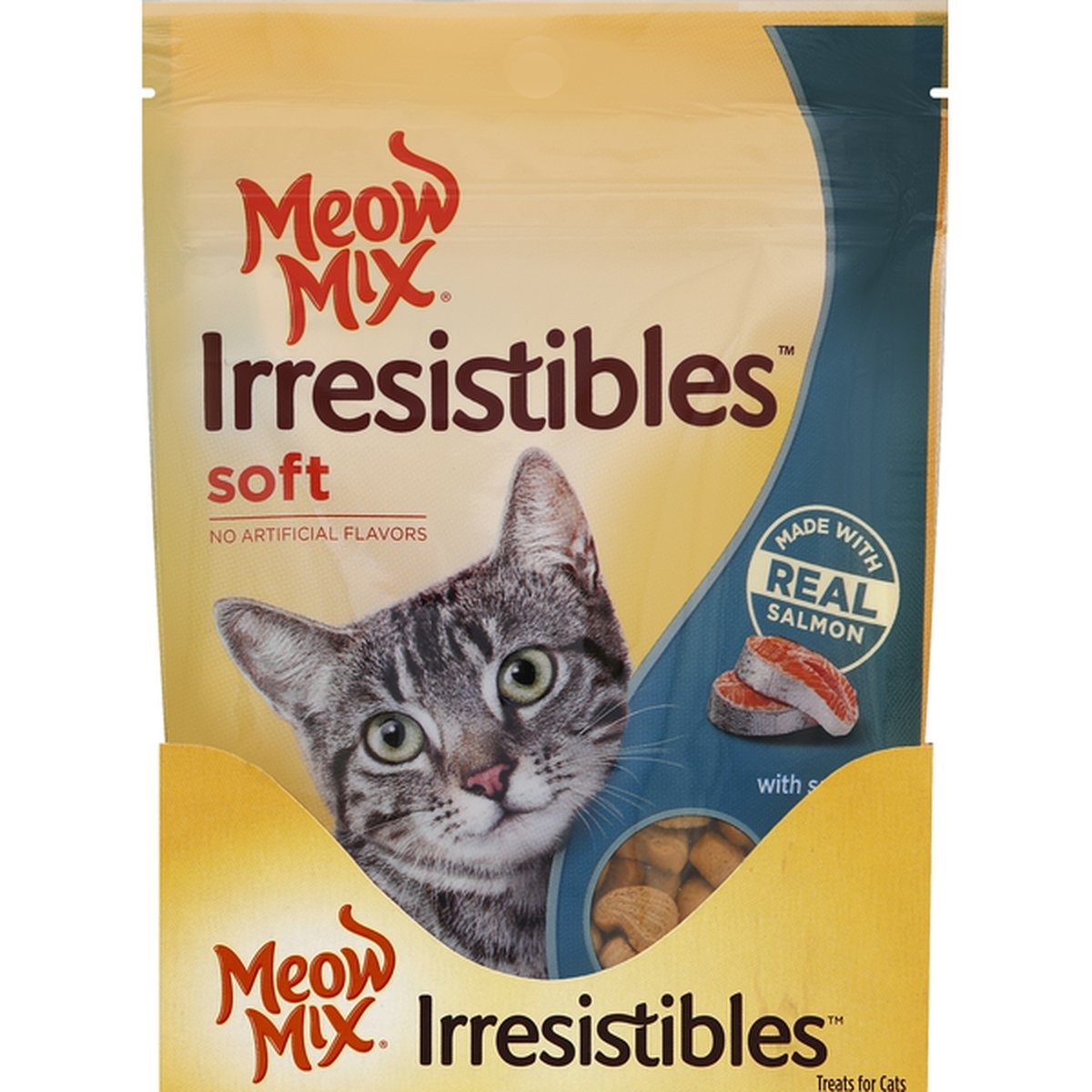 slide 1 of 1, Meow Mix Treats For Cats, With Salmon, Soft, 3 oz