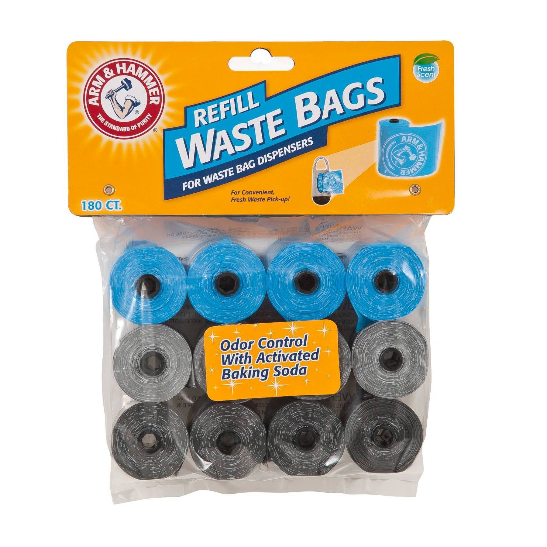 slide 1 of 4, ARM & HAMMER Waste Bags, 180 ct